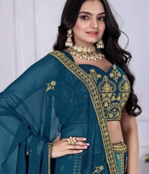 Designer Fox Georgette Lehenga Set