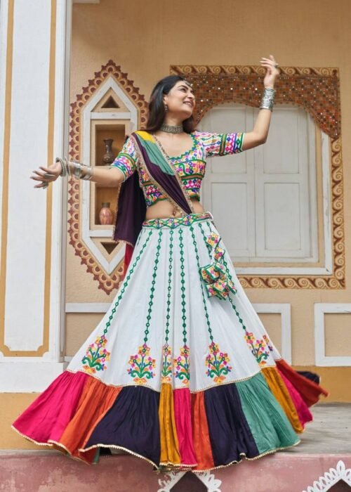 Elegant White Lehenga Choli 2025