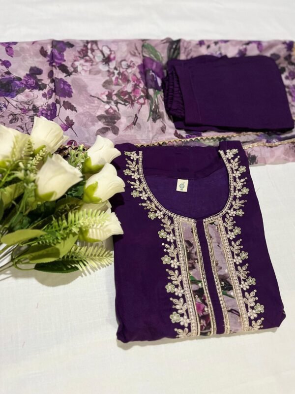 New Chanderi Embroidered Kurti Set| Festive Ethnic Wear by My Fashion - Image 11