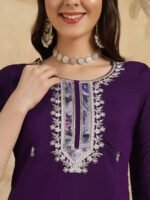 New Chanderi Embroidered Kurti Set| Festive Ethnic Wear by My Fashion - Image 9