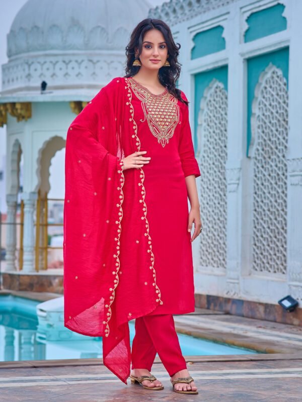 Chanderi Kurti Set