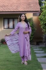 Women’s Slub Magic Embroidered Kurta Set with Pant & Dupatta| Festive Ethnic Wear | My Fashion - Image 7