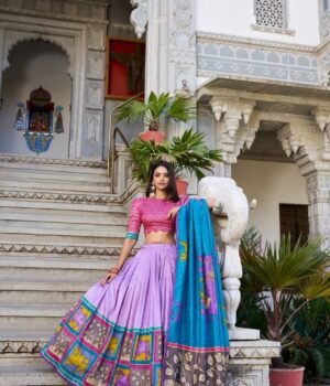 Kalamkari Lehenga Choli 5 11.jpg