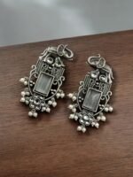 Antique Silver Plated Elephant Design Earrings 10.jpg