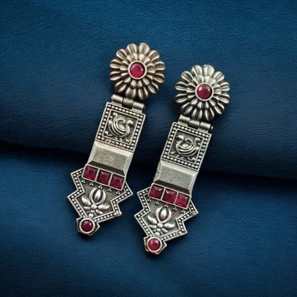 Oxidized Silver Replica Earrings 19.jpeg