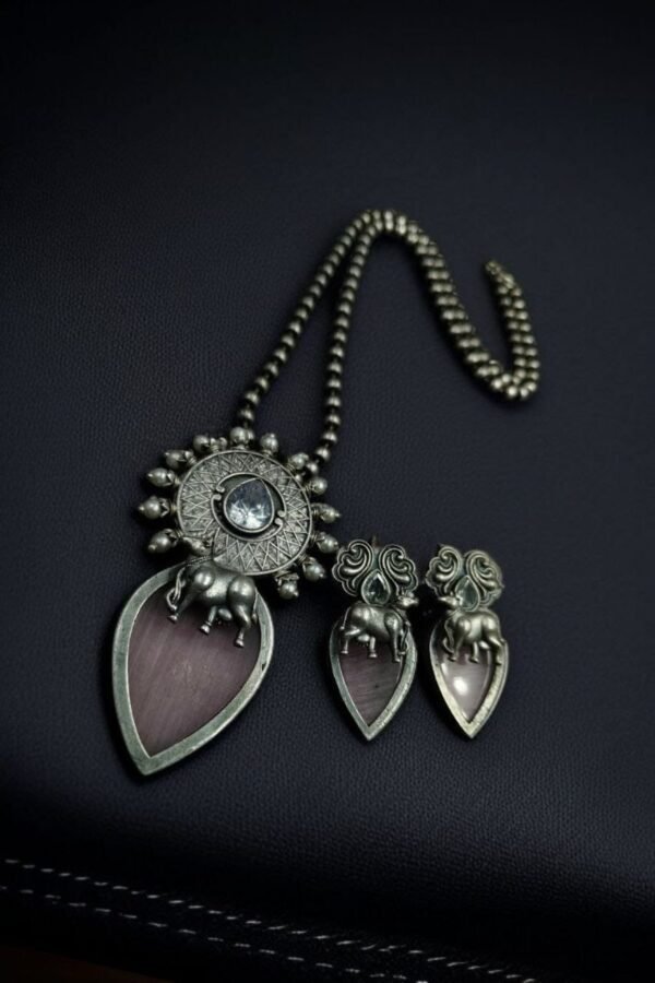 Silver Replica Nandi Necklace Set 7.jpg